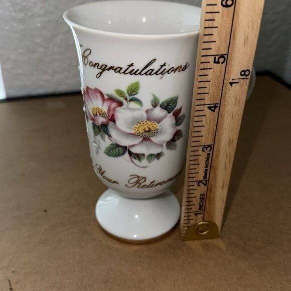 Congratulations Retirement Porcelain Floral Mug By Cardie West - Picture 4 of 5